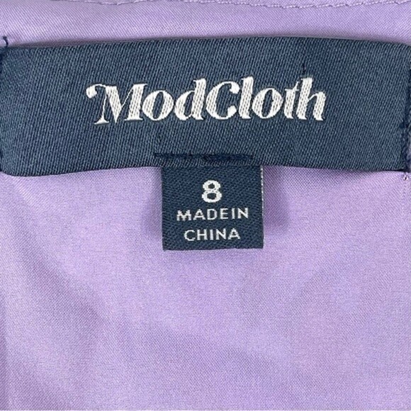 ModCloth Daytime Darling Mini Dress – Purple, Size 8 - Picture 14 of 16